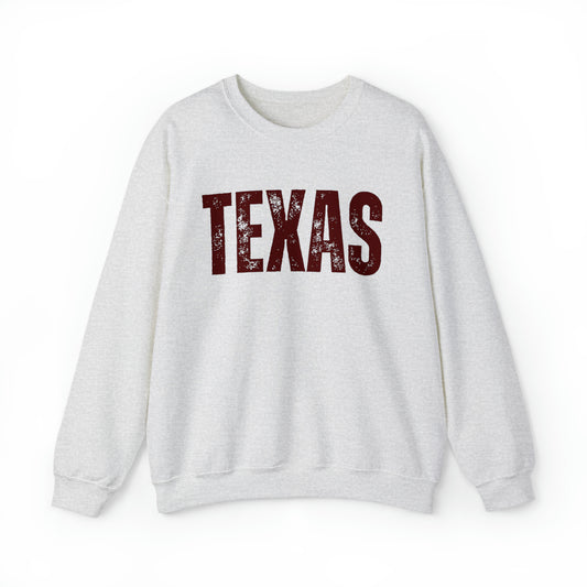 Texas Sweatshirt - Maroon