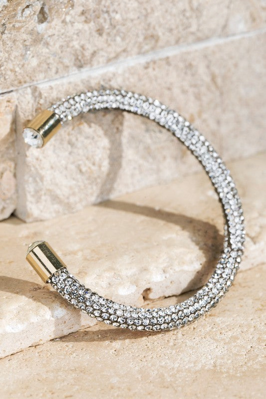 Rhinestone Cuff Bracelet