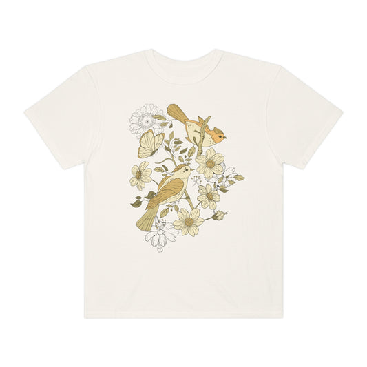Birds Flowers Shirt