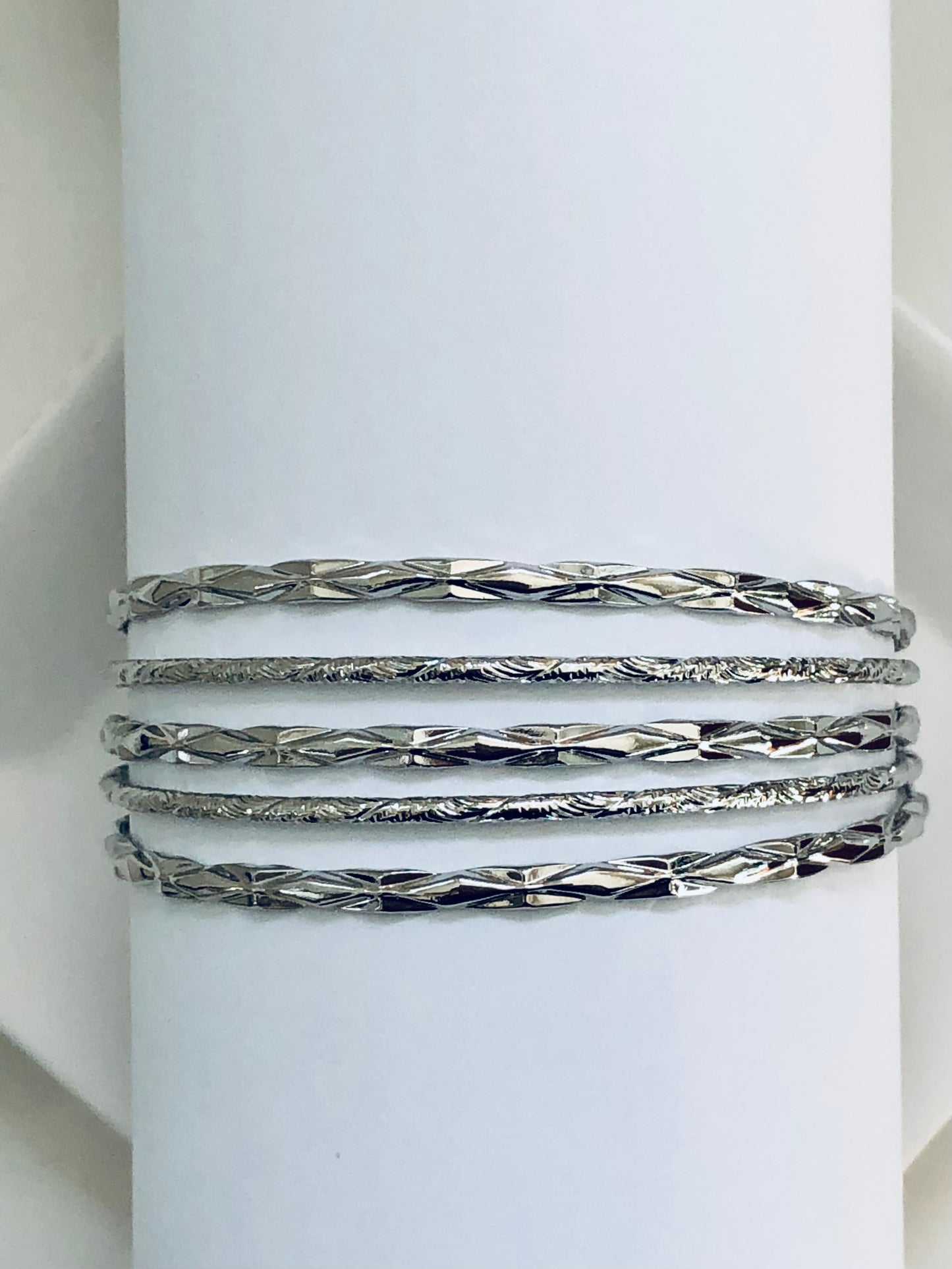 Textured Bangle Bracelet